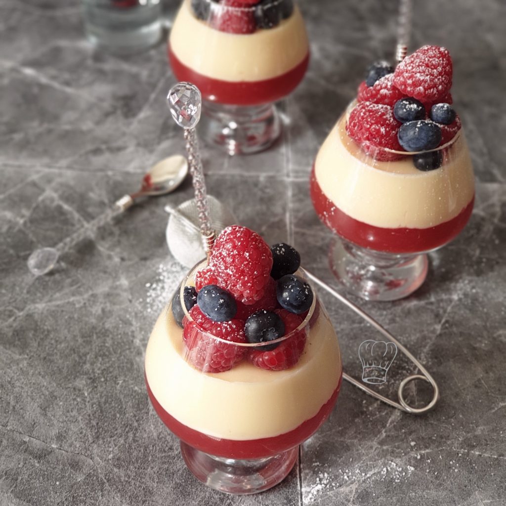 Panna Cotta Fruits Rouges Gourmandise Assia