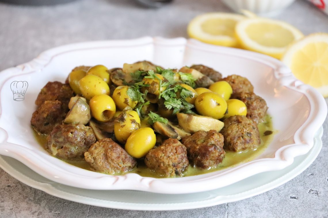 Tajine Kefta Zitoune aux Champignon Gourmandise Assia