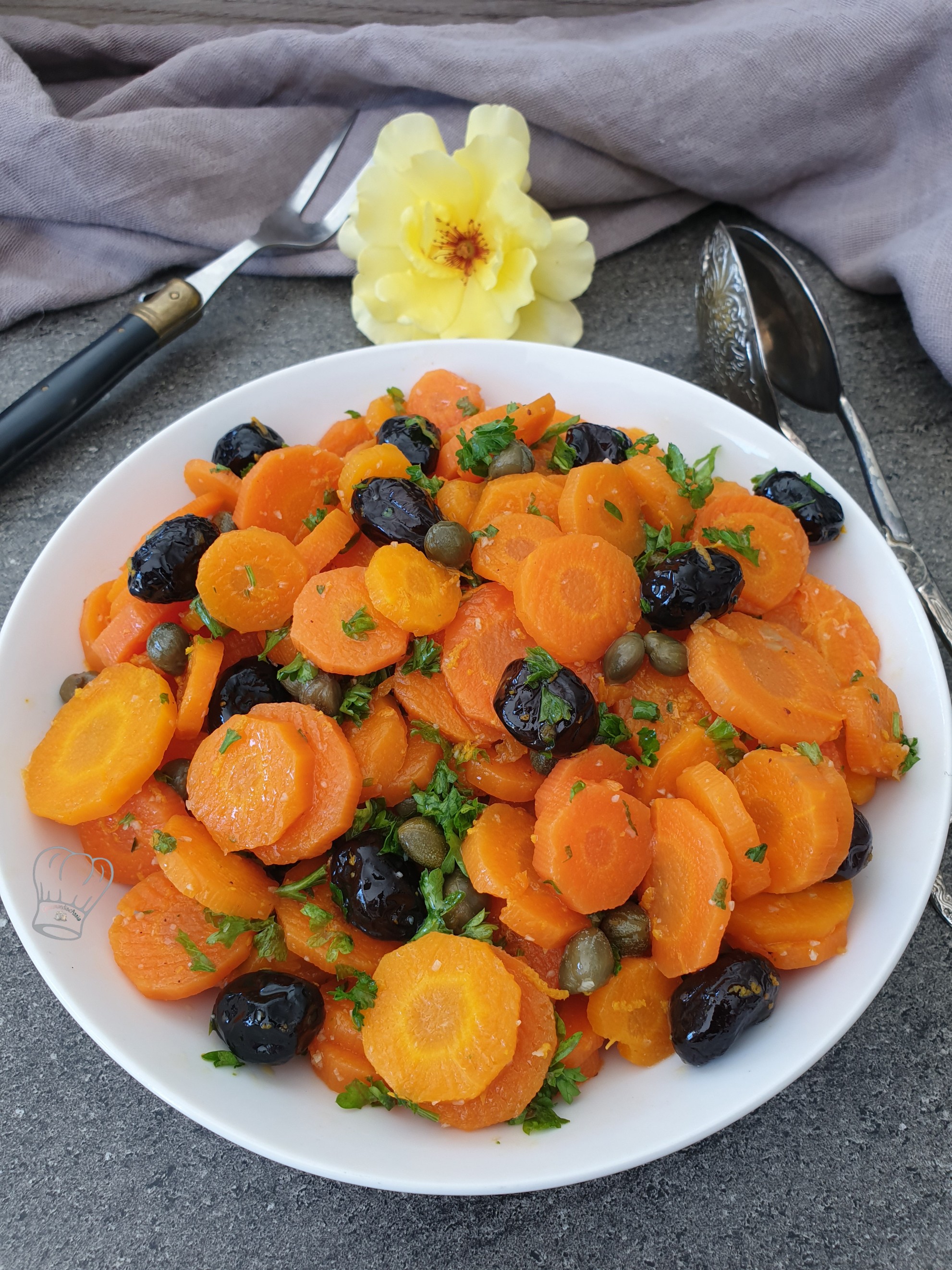 Salade de Carotte à la Chermoula | Gourmandise Assia