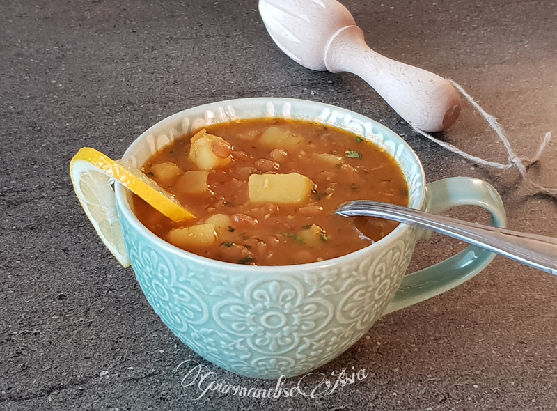 Soupe de Pomme de Terre et Lentilles | Gourmandise Assia