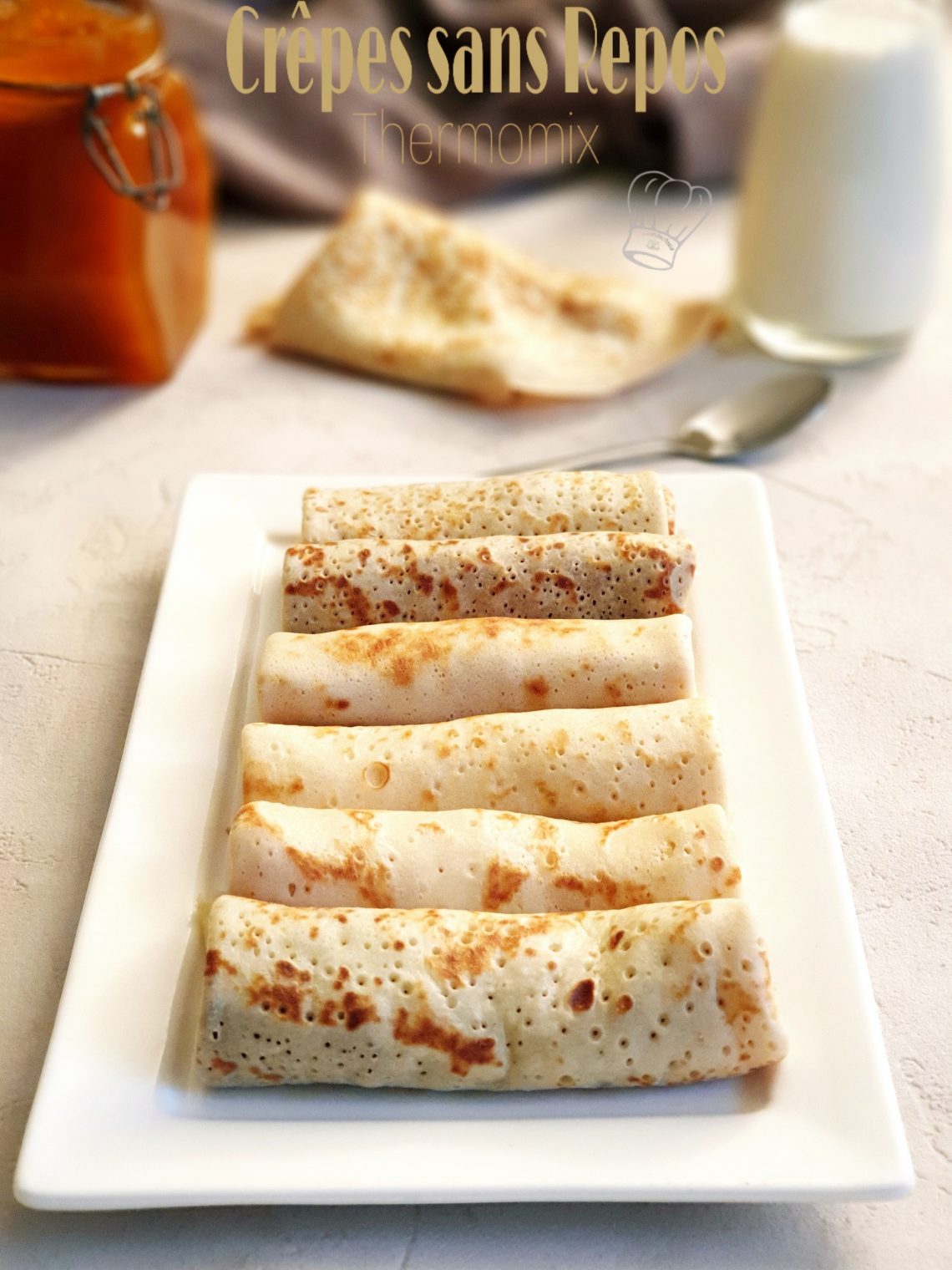 Pâte à Crêpes sans Repos au Thermomix ou Pas Gourmandise Assia