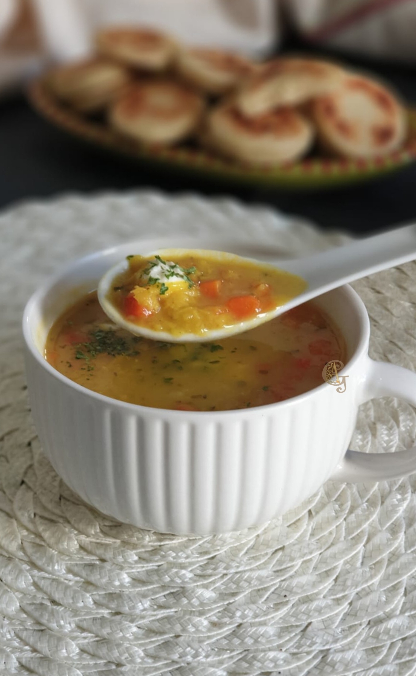 Soupe Carotte Pomme de Terre et Lentille Corail | Gourmandise Assia