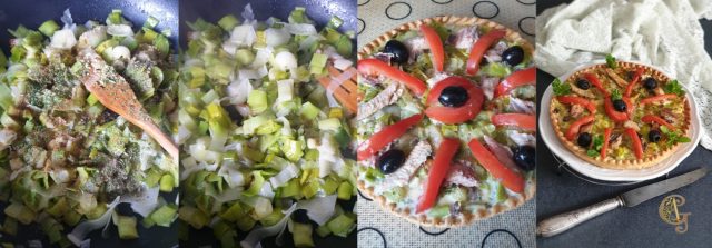 Tarte Poireaux à la Sardine et Tomate