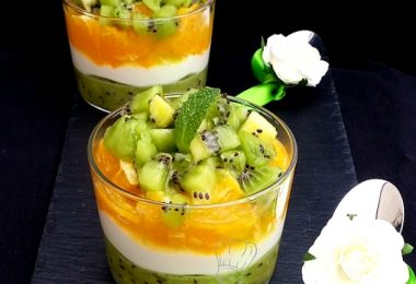 Verrines Kiwi et Orange