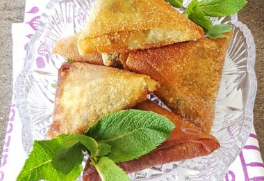 Samoussa ou Bricks aux Oeufs Brouillés et Épinards