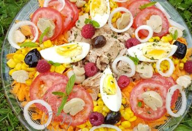 Salade Composée à la Framboise