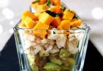 Verrine Avocat Merlu Mimolette et Nigelle