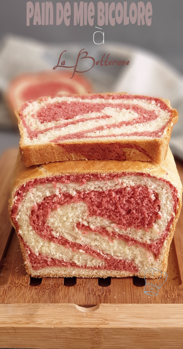 Two-Tone Bread with Beetroot