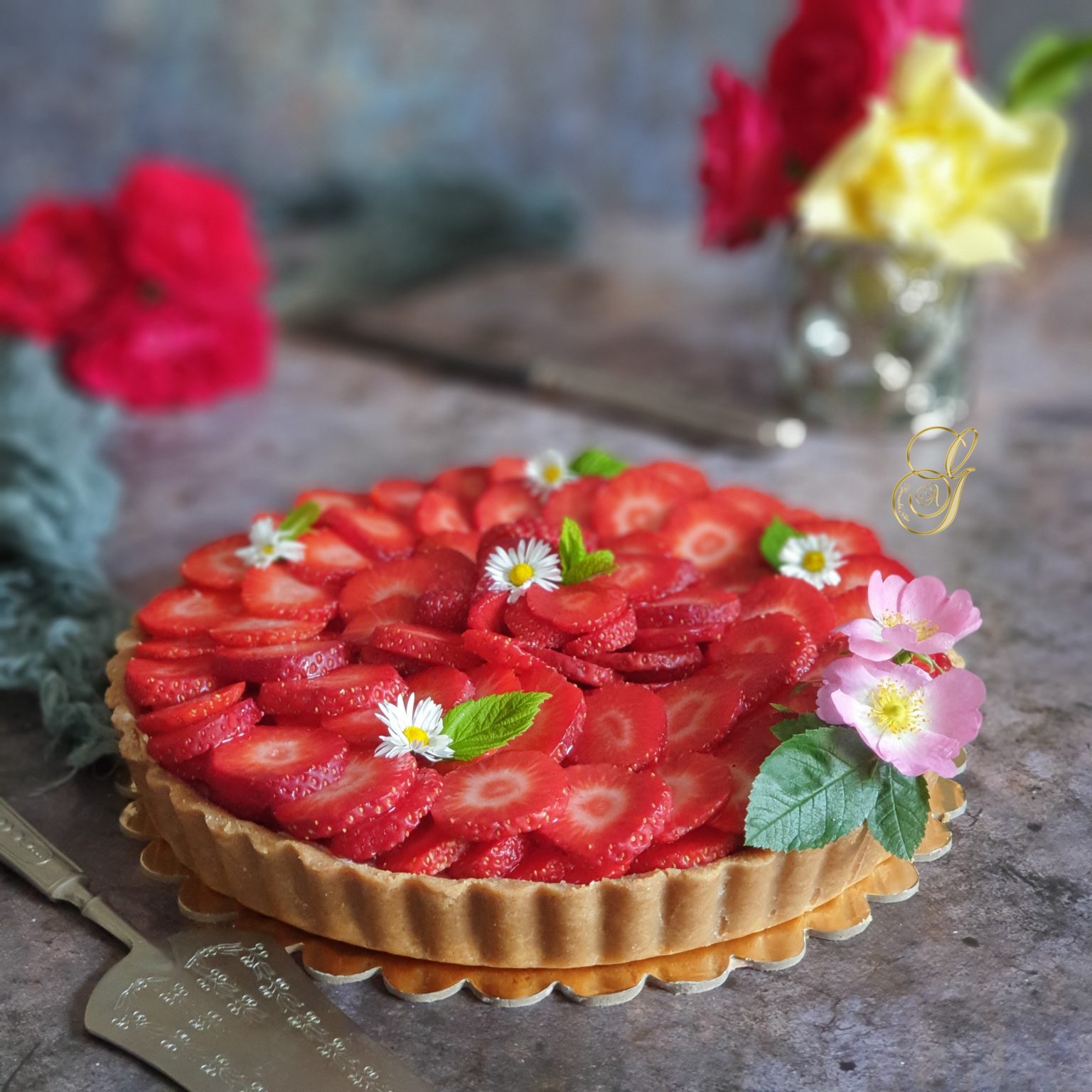 Tarte Aux Fraises Sans Cuisson | Gourmandise Assia