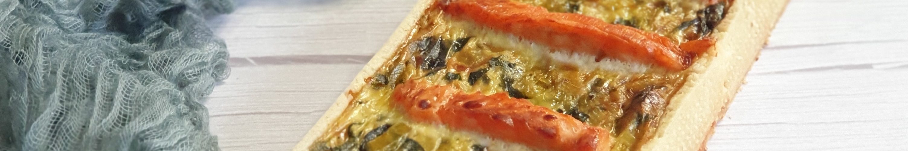 Quiche aux Poireaux Épinard et Saumon