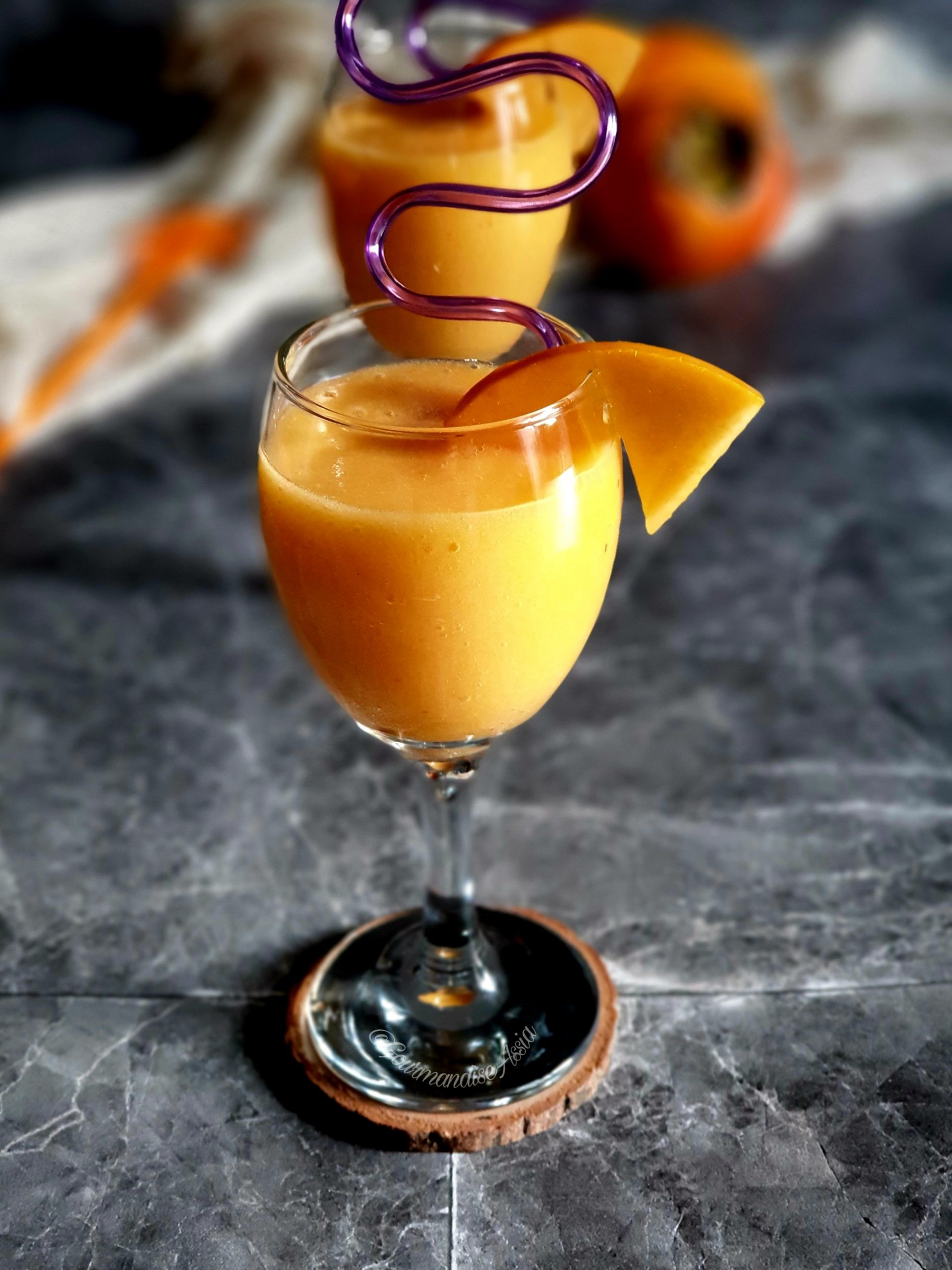Jus de Clémentine et Kaki | Gourmandise Assia