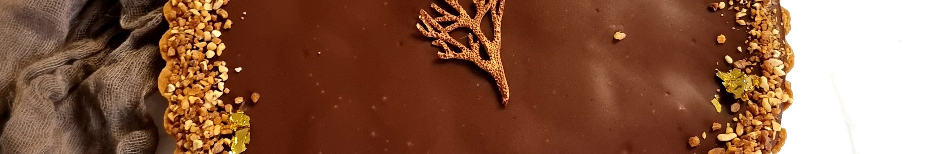 Tarte au Chocolat Caramel Banane et Coco