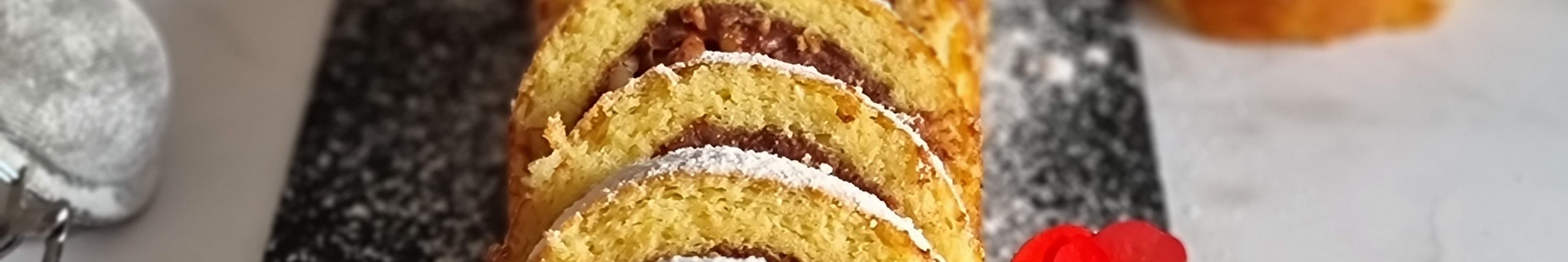 Roulé au Chocolat et Noix