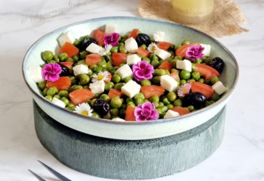Salade de Petits Pois, Tomate et Mozzarella