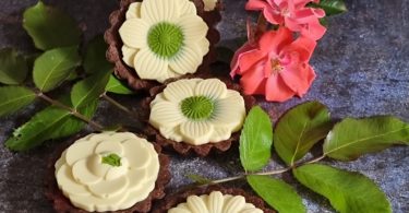 Tartelettes Fleurs Chocolat Framboises