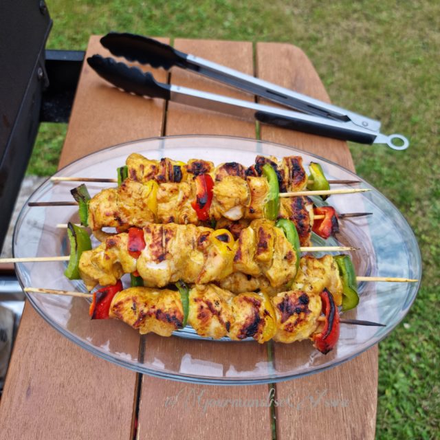 Brochettes de Poulet aux 3 Poivrons