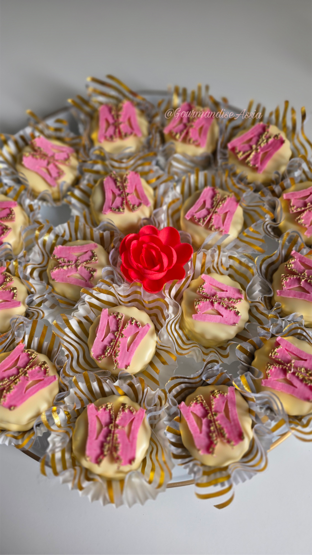 Sablés à la Crème Russe et Fraise des Bois