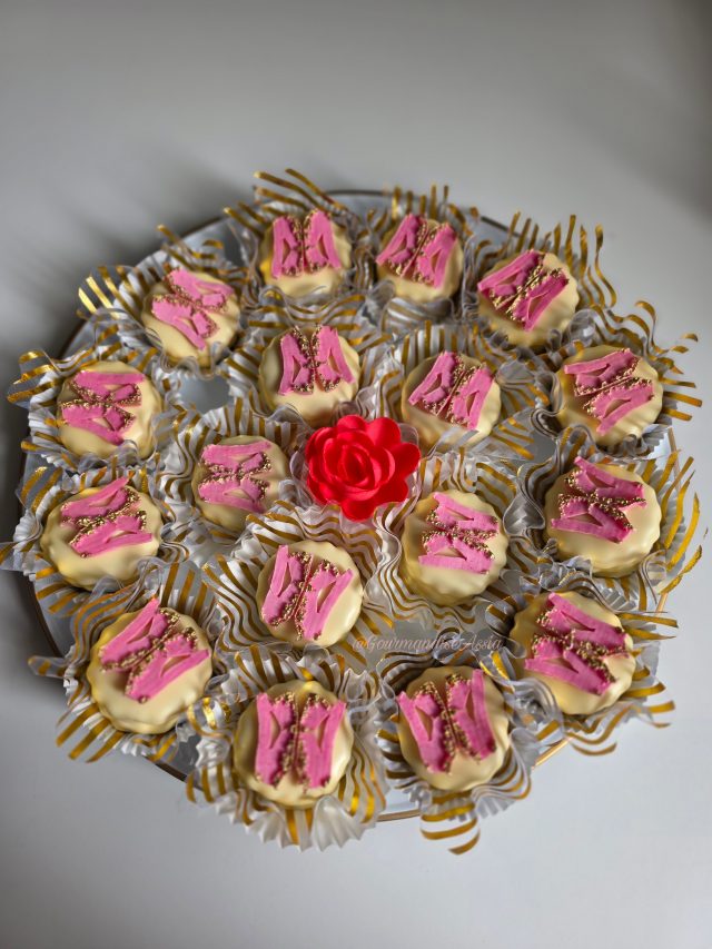 Sablés à la Crème Russe et Fraise des Bois