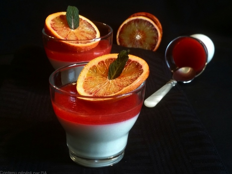 Panna Cotta Amandes et Orange
