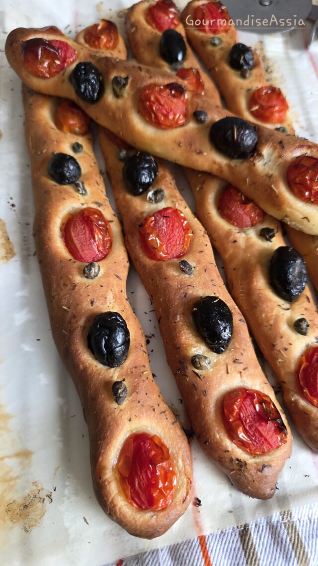 Baguettes Briochées façon Focaccia