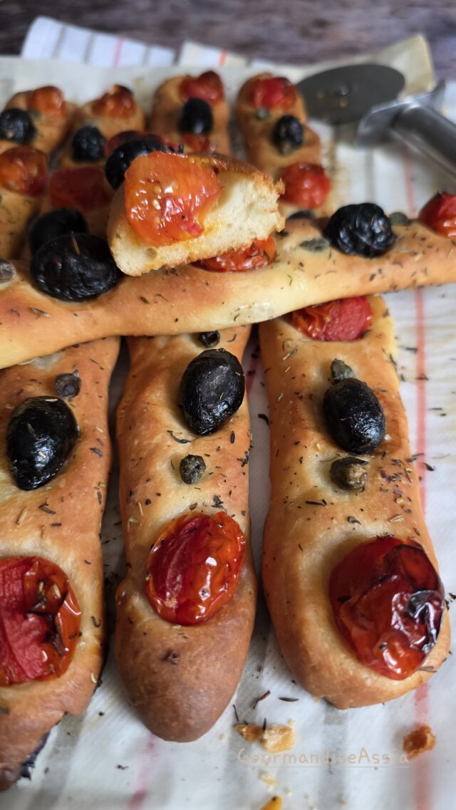 Baguettes Briochées façon Focaccia