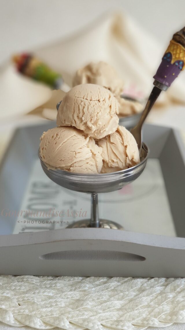 Glace Caramel et Dalgona sans Sorbetière