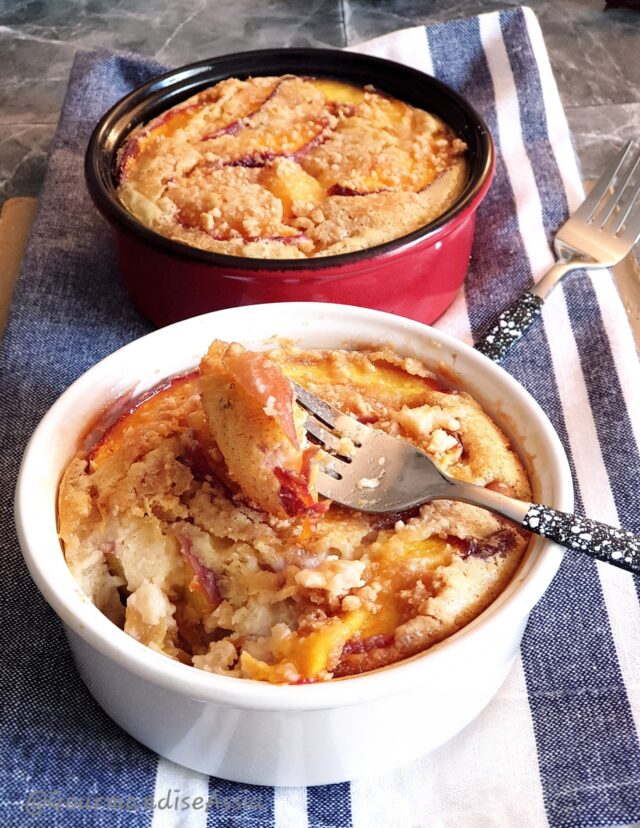Clafoutis aux Pêches Cacahuète