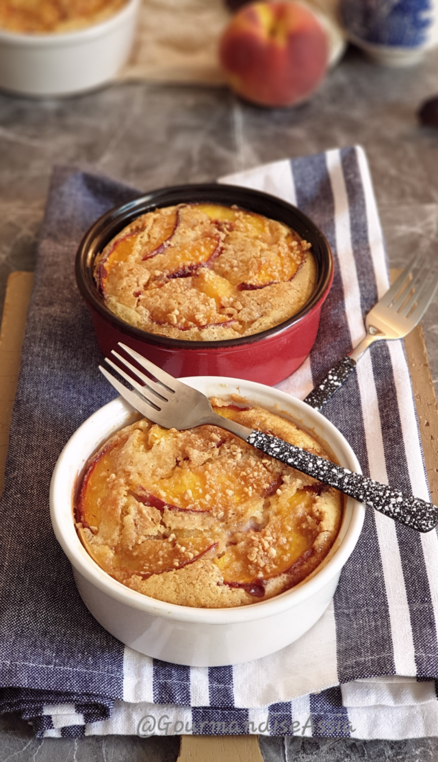 Clafoutis aux Pêches Cacahuète