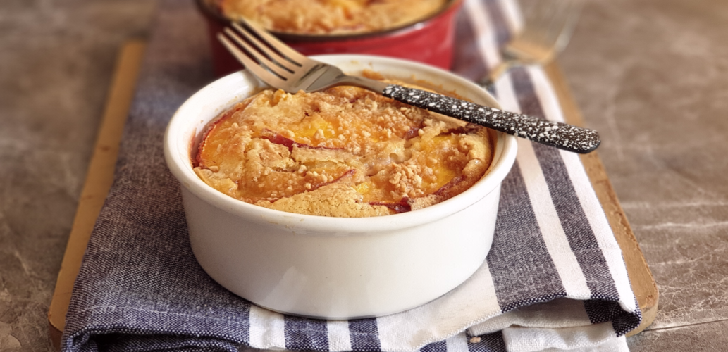 Clafoutis aux Pêches Cacahuète