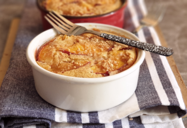 Clafoutis aux Pêches Cacahuète