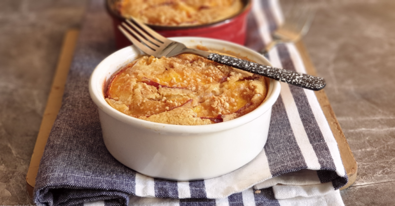 Clafoutis aux Pêches Cacahuète