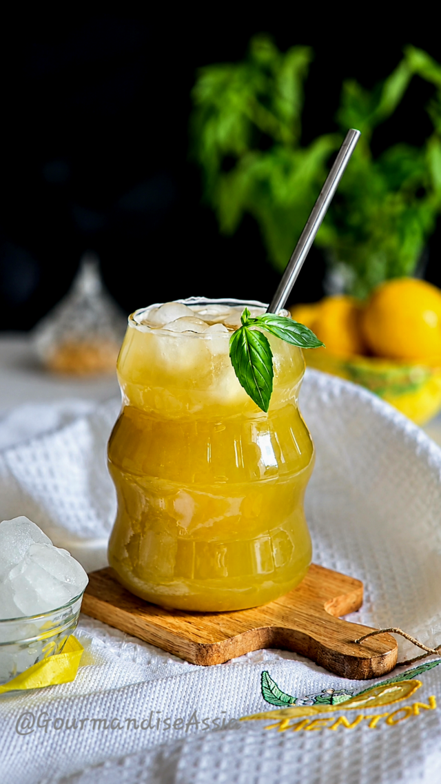 Citronnade au Citron et Basilic
