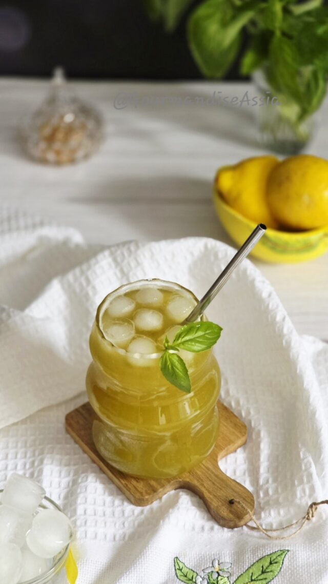Citronnade au Citron et Basilic
