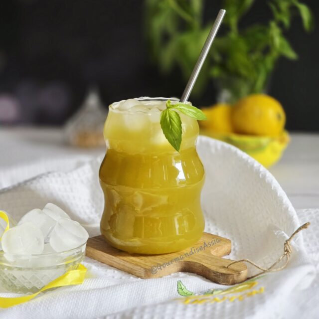 Citronnade au Citron et Basilic