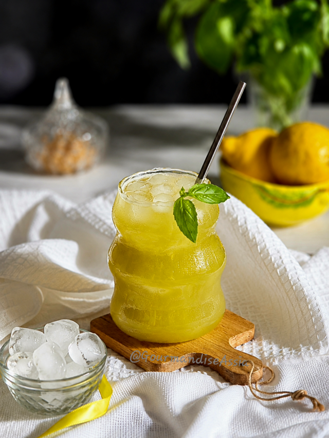 Citronnade au Citron et Basilic