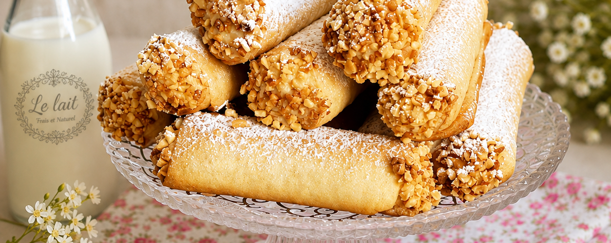 Rouleaux Fourrés à la Crème