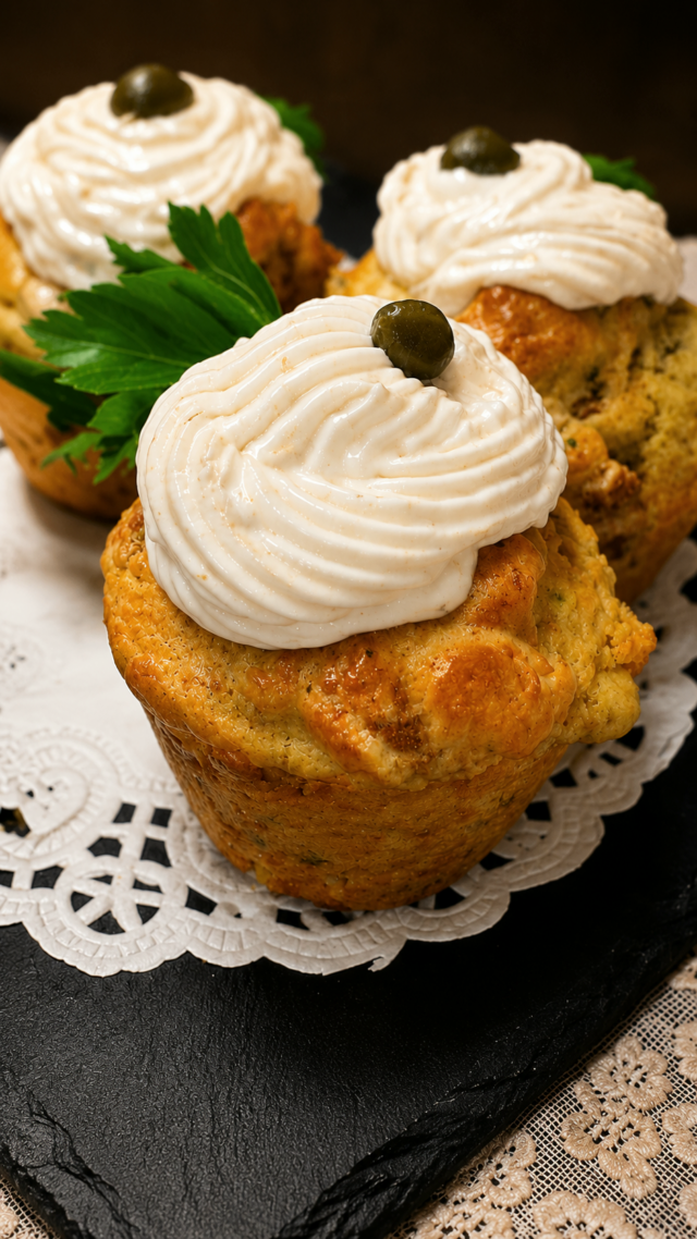 Muffins Salés Moelleux aux Câpres et Thon