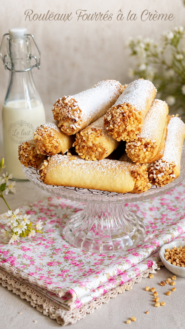 Rouleaux Fourrés à la Crème