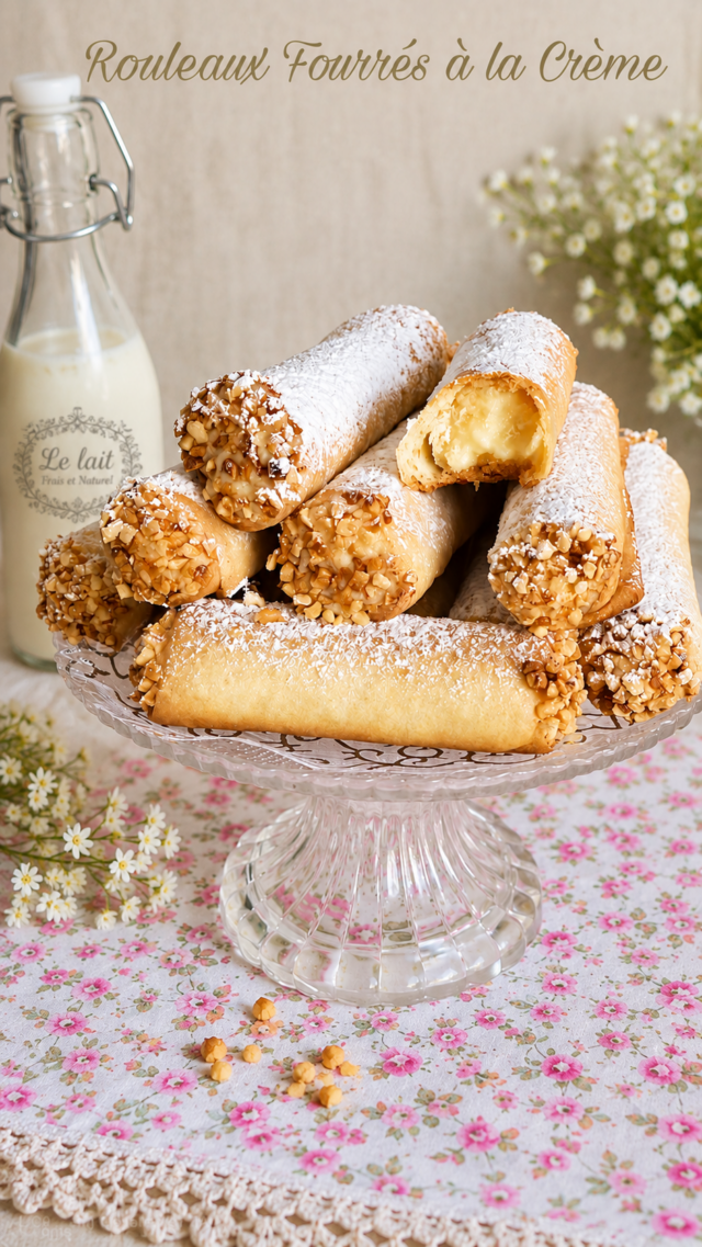 Rouleaux Fourrés à la Crème