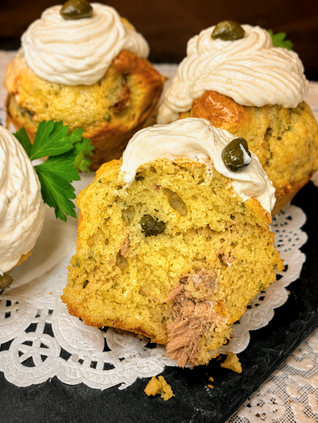 Muffins Salés Moelleux aux Câpres et Thon