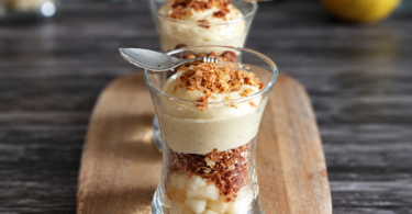 Verrines à la Crème Praliné et Poire