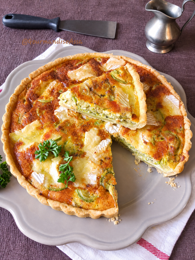 Tarte à la Courgette au Camembert