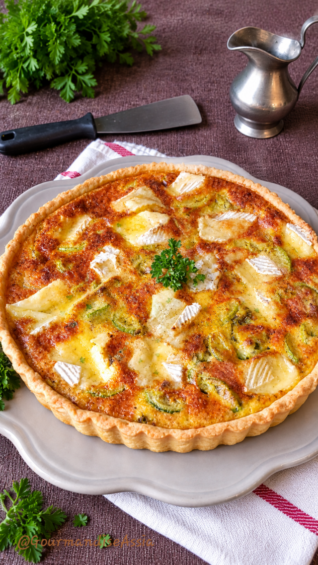 Tarte à la Courgette au Camembert