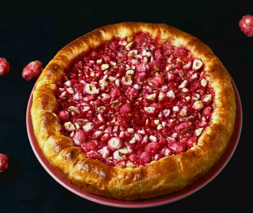 Tarte Briochée aux Pralines Roses