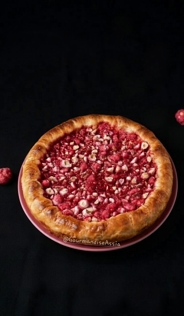 Tarte Briochée aux Pralines Roses