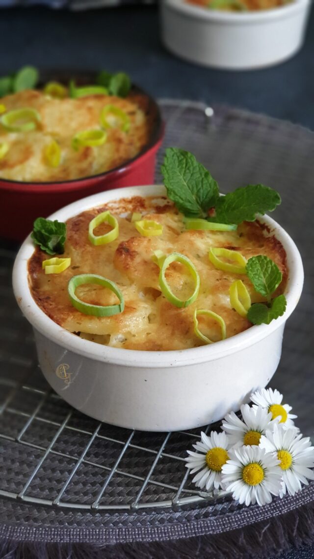 Gratin de Pommes de Terre aux Poireaux & Reblochon