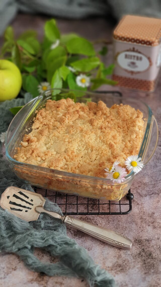 Crumble Pomme Poire à la Fève de Tonka